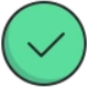 icon of checkmark in green circle