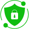 security shield icon green